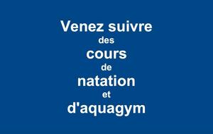 Vous voulez suivre des cours de natation ou d'aquagym ?